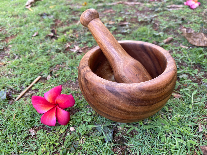 Acacia Wood Mortar and Pestle Set
