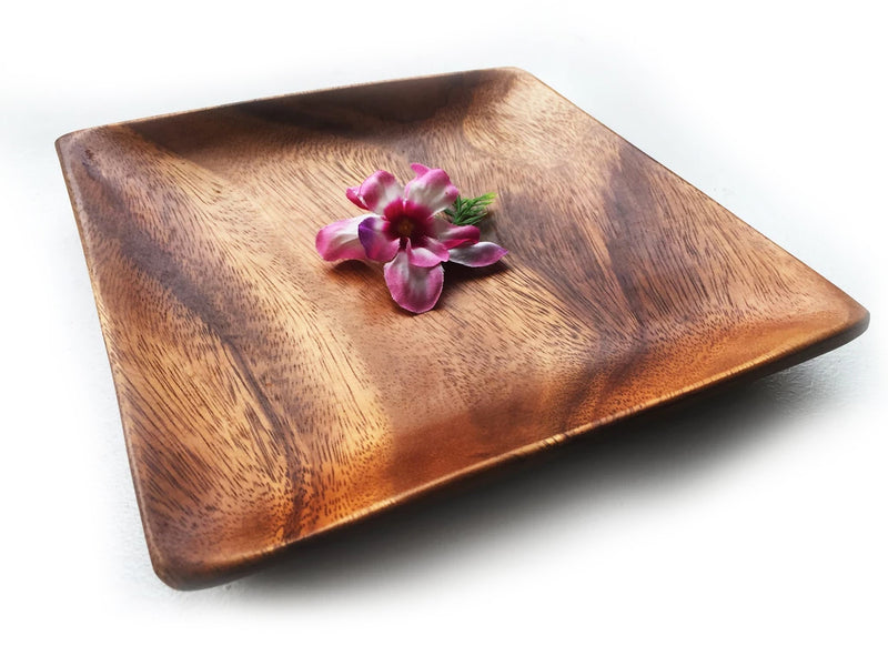 Acacia Square Plate