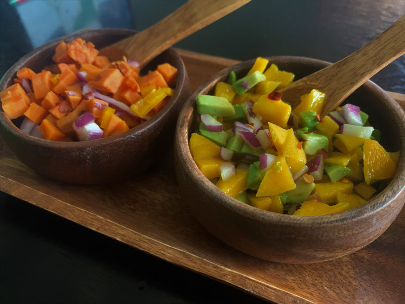 Wooden bowl Round Calabash Set